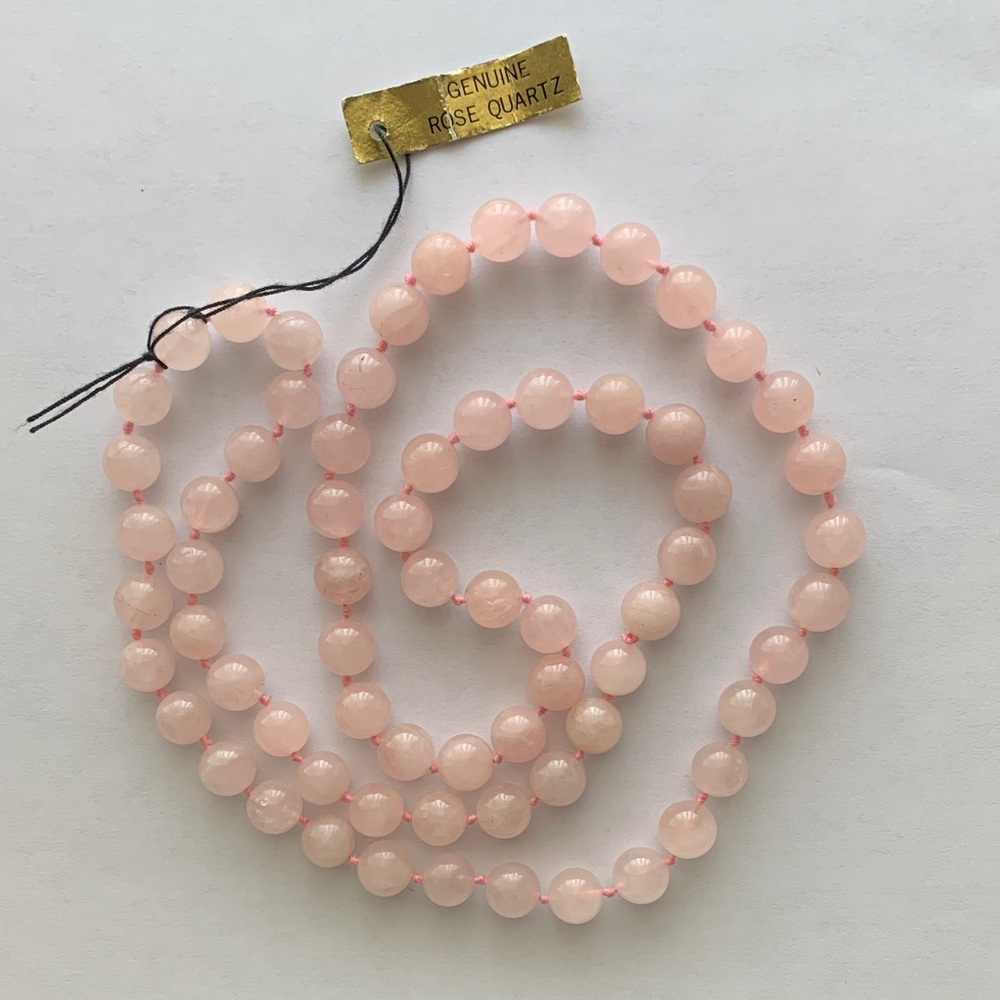 Genuine Rose Quartz Necklace